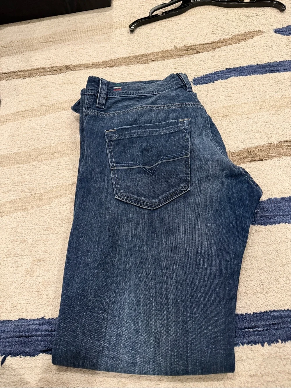 Diesel Men's Koffha Dark Blue Slim Straight Jeans